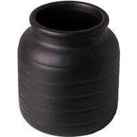 Leaf Black Vase Planter 13 x 13 x 14cm | Size: 13 x 13 x 14 cm