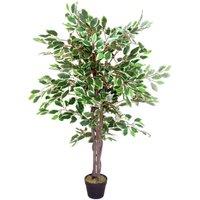 Leaf 130cm Realistic Artificial Ficus Tree / Plant in Green