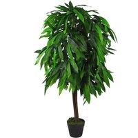 Leaf 120cm Design UK Artificial Realistic Mango Plant / Tree in Green