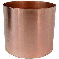 Leaf 18cm Modern Metal Planter in Copper