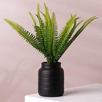 Leaf Black Vase Planter 13 x 13 x 14cm | Size: 13 x 13 x 14 cm