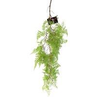 Leaf 100cm Artificial Hanging Maidenhair Fern Plant Light Green