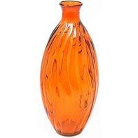 Verano Spanish Ceramics Glass Ola Home Dcor Medium Tall Vase (H) 31cm in Orange