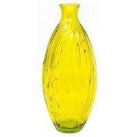 Verano Spanish Ceramics Glass Ola Home Dcor Medium Tall Vase (H) 31cm in Yellow