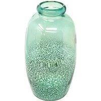 Verano Spanish Ceramics Glass Rimma Clear Home Dcor Medium Teardrop Vase (H) 35cm in Teal