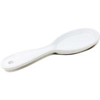 Verano Spanish Ceramics Rustic Pastel Fully Dipped Terracotta Kitchen Dining Utensil Spoon Rest (L) 27cm in White