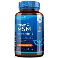 Nutravita MSM 2200mg 365 Vegan Tablets in White