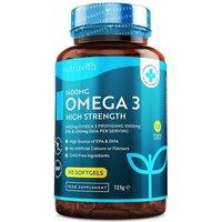 Nutravita Omega 3 High Strength 1400mg 90 Softgels in White