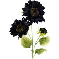 Leaf 88cm Purple Artificial Sunflower - 3 heads