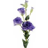 Leaf 80cm Artificial Purple Wild Rose Stem - 6 Flowers