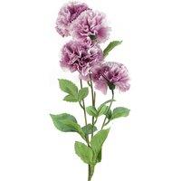 Leaf 70cm Pink Artificial Carnation Stem - 4 Flowers