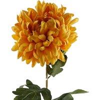 Leaf 75cm Extra Large Reflex Chrysanthemum - Gold in Yellow