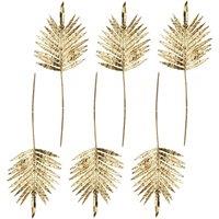 Leaf Pack of 6 x 95cm Gold Palm | Size: 6 x 95 cm