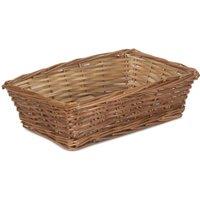 Red Hamper Tapered Split Willow Tray in Brown