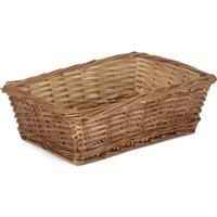 Red Hamper Tapered Split Willow Tray in Brown