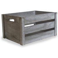 Red Hamper Deep Vintage Crate in Grey | Size: Medium