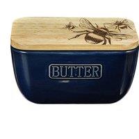 Selbrae House Blue Butter Dish - Bee in Dark Blue | Size: 140 cm x 90 cm