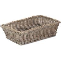 Red Hamper Antique Wash Tapered Serving Tray in Brown