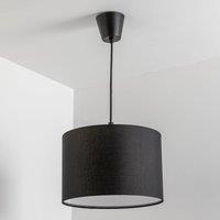 CGC Lighting 'Lucia' Black Fabric Ceiling Lamp Shade With Frosted Diffuser