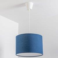 CGC Lighting 'Lucia' Navy Blue Fabric Ceiling Lamp Shade With Frosted Diffuser in Dark Navy