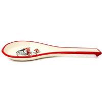 Verano Spanish Ceramics Farmhouse Hand Painted Ceramic Kitchen Dining Utensil Spoon Rest (L) 27cm