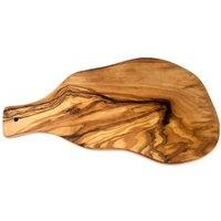 Verano Spanish Ceramics Olive Wood Natural Grained Rustic Serving Board w/ Handle L 33cm