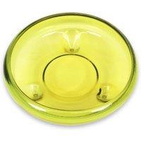 Verano Spanish Ceramics Glass Kitchen Dining Room Home Dcor Ola Footed Glass Bowl (W) 24.5cm in Yellow