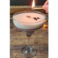 Afewhometruths Handmade Scented Espresso Martini Cocktail Candle in Dark Brown
