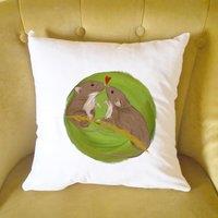 Afewhometruths Mates for Life Gift for Couples Oldfield Mice Love Cushion - Anniversary, Wedding Gift in Off-White | Size: 40 cm x 40 cm