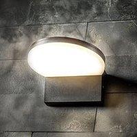 CGC Lighting 'Aubrey' Black Curved LED Outdoor Wall Light 4000k Natural White Integrated LED IP65