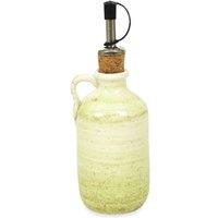 Verano Spanish Ceramics Pastel Beach Hand Painted Kitchen Dining Table Oil Drizzler Pourer 250ml in Green