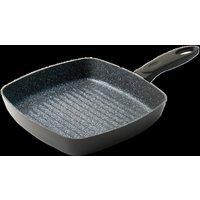 Durastone Square 24cm Non Stick Induction Grill Pan in Mid Grey