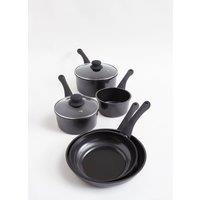 Cermalon 5 Piece Black Carbon Steel Cookware Set