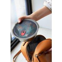 Black + Blum Steel Food Bowl Large Grey & Red