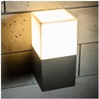 CGC Lighting 'Amara' Dark Grey & White Cube Outdoor Wall Light