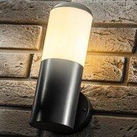 CGC Lighting 'Humera' Round Cylinder Black Outdoor Wall Light