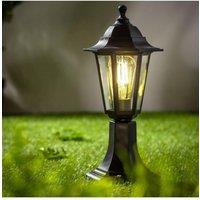 CGC Lighting 'Yasmin' Black Outdoor Traditional Lantern Style Medium Post Light