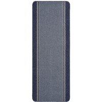 THE RUGS Washable Designer Rugs & Mats Lined Bordered Design in Blue | 116Blu | Size: 67 cm x 100 cm
