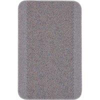 THE RUGS Washable Designer Rugs & Mats Bordered Design in Silver Grey | 110G | Size: 67 cm x 200 cm