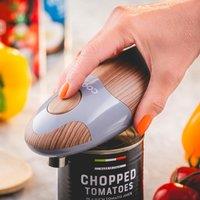 Cooks Professional Electric Can Tin Opener with One Touch Operation in 6 Colours in Grey