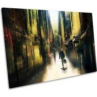 CanvasGeeks The Me-trix Shopping Streets Fashion Canvas Wall Art Picture Print | Size: W30 x H20 x D20mm