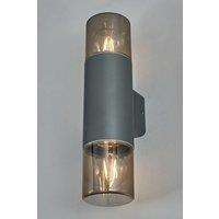 BHS Lighting Rome Outdoor Wall Light in Dark Grey