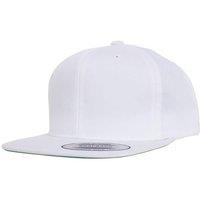 Flexfit Pro-style Twill Snapback Cap in White