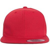 Flexfit Pro-style Twill Snapback Cap in Red