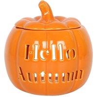 Something Different Hello Autumn Ceramic Pumpkin Oil Burner in Orange