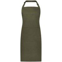 Brand Lab Bibbed Full Apron in Dark Olive