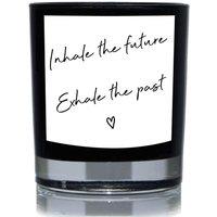 60 SECOND MAKEOVER Funny Candle Inhale Future Exhale Past Gift 20cl Candle in Black