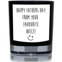 60 SECOND MAKEOVER Funny Candle Happy Fathers Day From Your Favourite Niece Gift 20cl Candle in Black