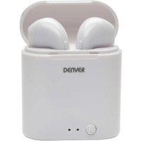 Denver TWE-36' True Wireless Bluetooth Earbud Headphones Up to 3 hours Talk in White