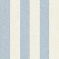 Grandeco Wide Textured Stripe Wallpaper in Blue